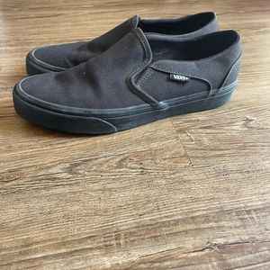 Vans Asher all black slip on women’s shoes